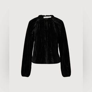Rachel Parcell black velvet blouse, brand new with tags, size XS.